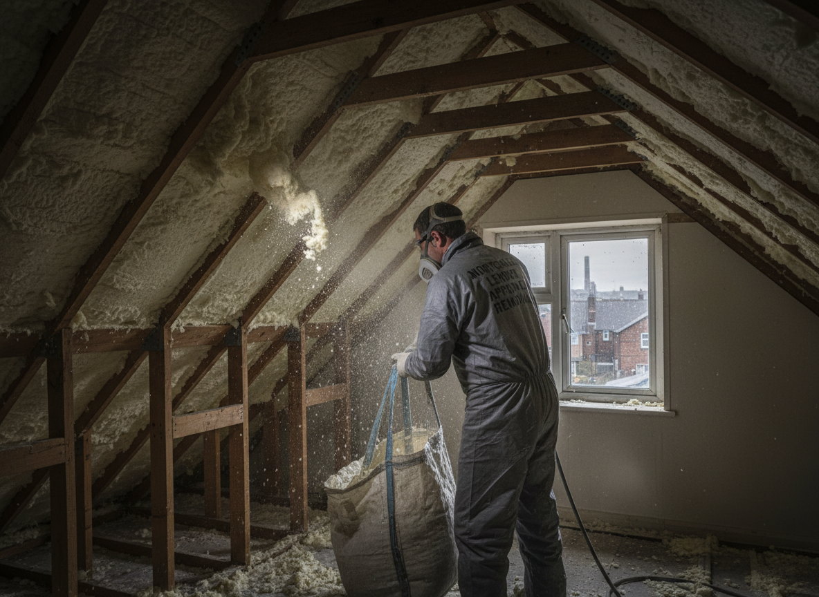 mortgage lender spray foam removal in Sheffield